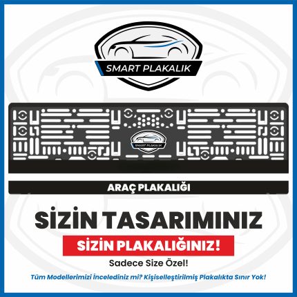 Kişiselleştirilmiş Araç Plakalığı (1 Takım 2 Adet)